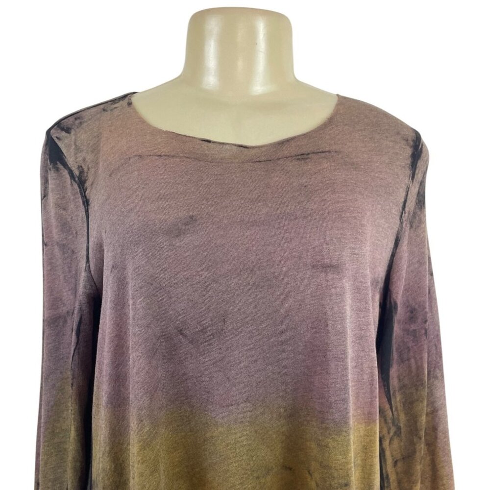 Raquel Allegro Basic Multicolor Long-Sleeve Ombre… - image 4